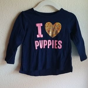 Long sleeved baby girl shirt